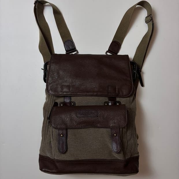 시리즈 아메카지 빈티지드 캔버스 백팩 Q1541