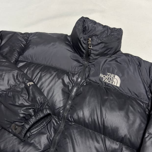 100 노스페이스 눕시 700 올블랙 패딩