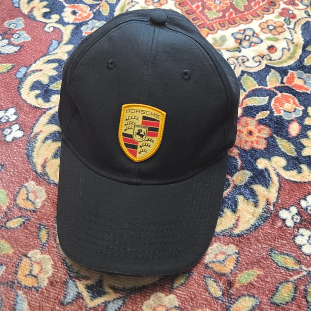 포르쉐 디자인 오리지널 크레스트 볼캡 블랙