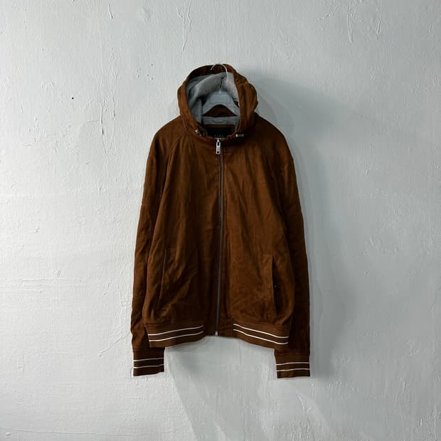 자라 스웨이드 후디 자켓 XL