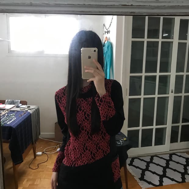 vintage lace pocket top
