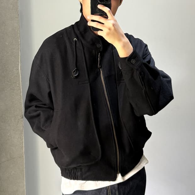 빅타임 90‘s 울 해링턴 자켓