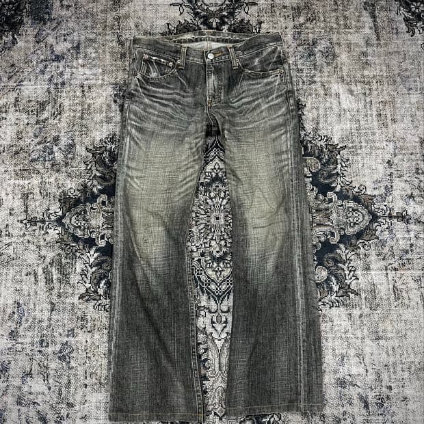 Crackwash bobson flared jeans