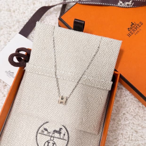 에르메스 미니 팝아슈 팬던트 팔라듐 새상품급 풀구성