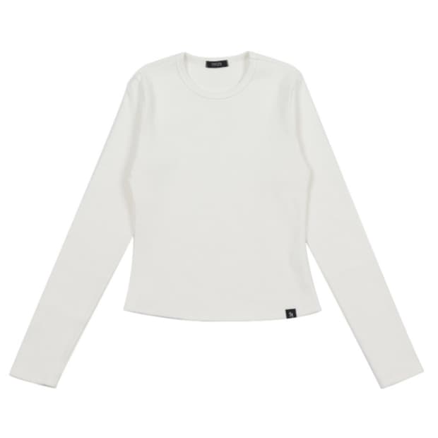 시너진 플레인 베이직 롱 슬리브 white