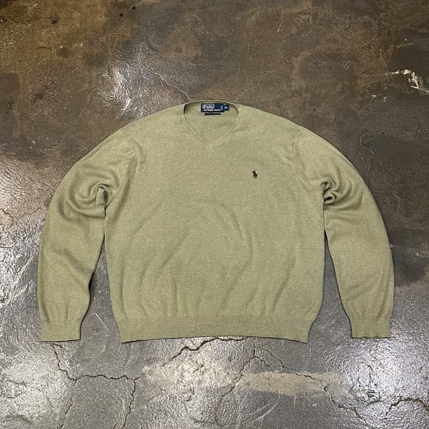 폴로 랄프로렌 브이넥 니트 XL