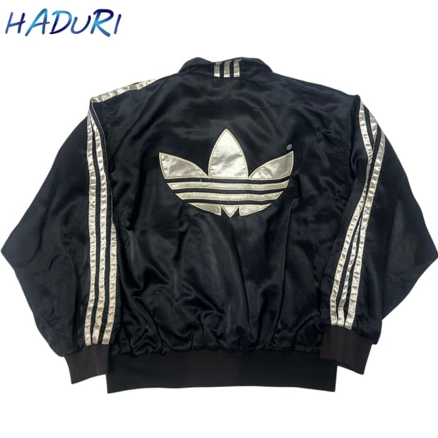 아디다스 00s 트레포일빅로고 새틴블랙블루종 105