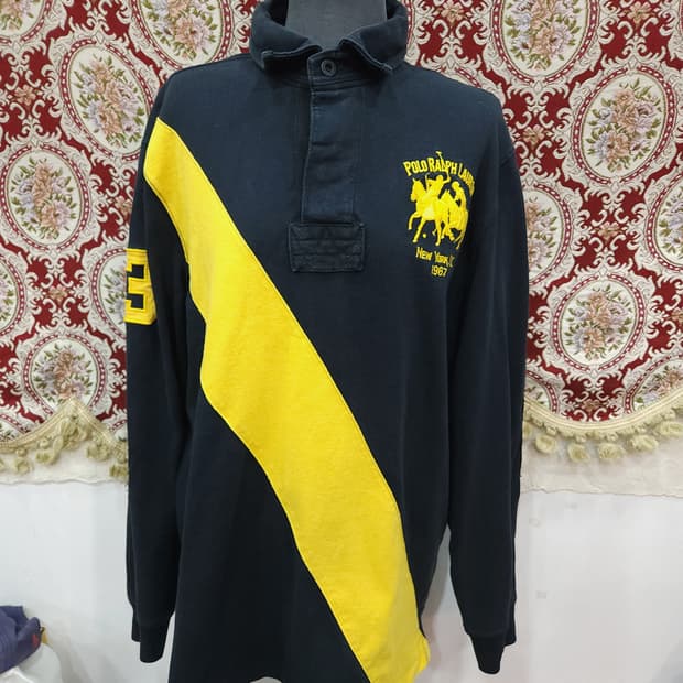 폴로 랄프로렌 00s 뉴욕 빅포니 럭비 pk 카라티

