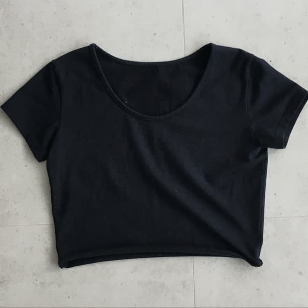 Vintage Navy crop top