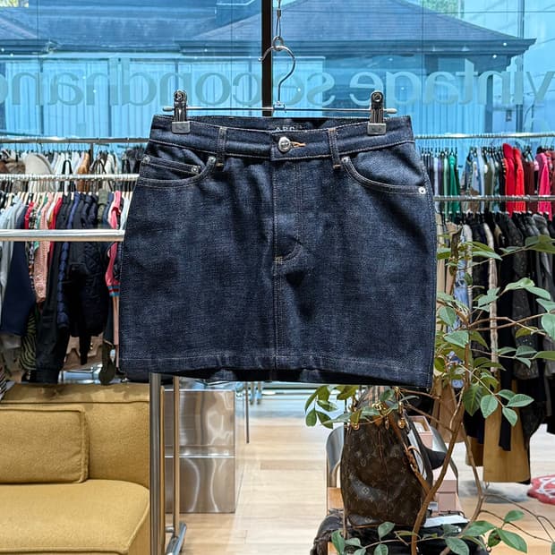 아페쎄 데님 미니스커트