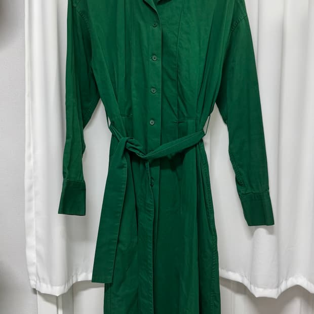 유니클로 U 셔츠 그린 원피스