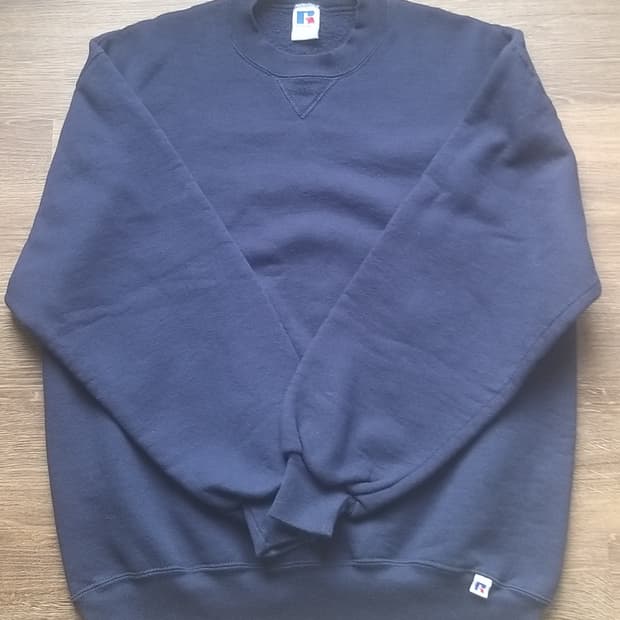 90s USA제 러셀 애슬레틱 네이비 맨투맨