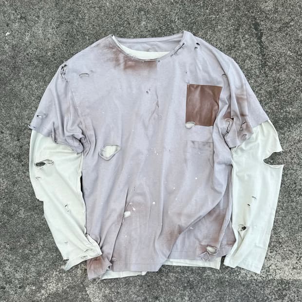 90‘s mood grunge distressed tees (긴팔 포함)