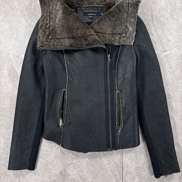 Muubaa Lather bronson Sheepskin Jacket