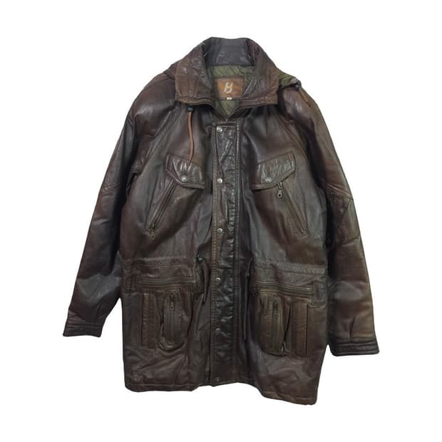 HaeDong Leather Garment 빈티 레더 파카 XL