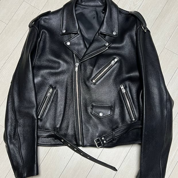 미스터차일드오버사이즈카우하이드라이더자켓 free