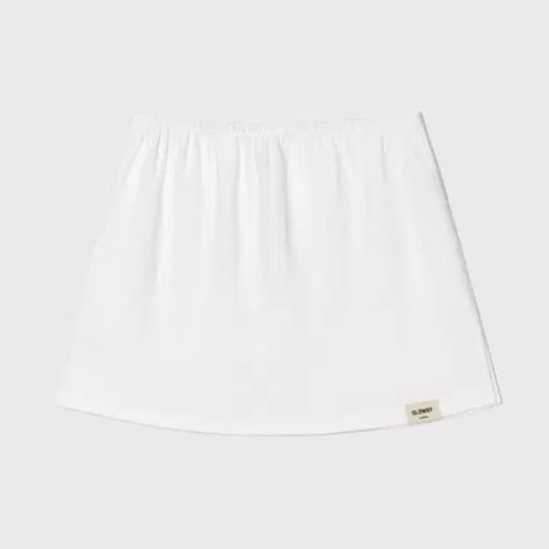 글로니 클래식 스커트 화이트