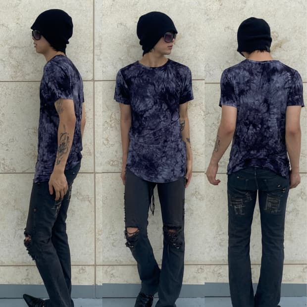 [Bernings sho]Vkei Tie dye Washed Tee