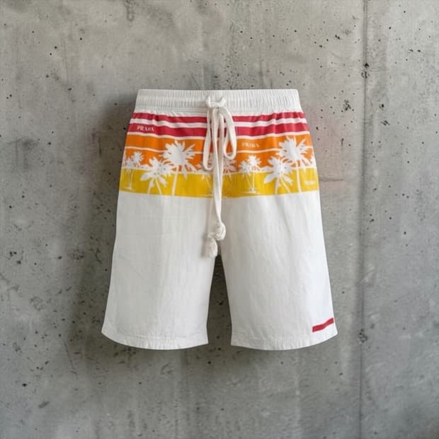 50/ 프라다 스포츠 레드탭 쇼츠팬츠