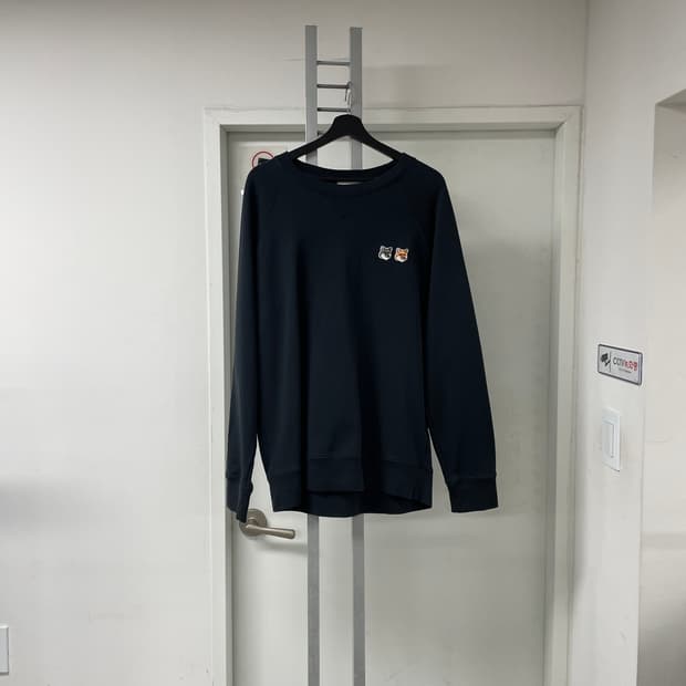 메종키츠네 더블폭스 맨투맨 XL