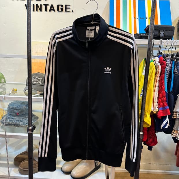 아디다스 블랙 파이어버드 트랙탑 XL