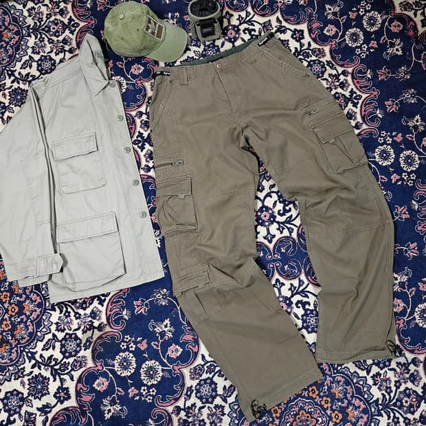 Vintage 90's Air Walk 멀티포켓 워시드 카코팬츠 Free