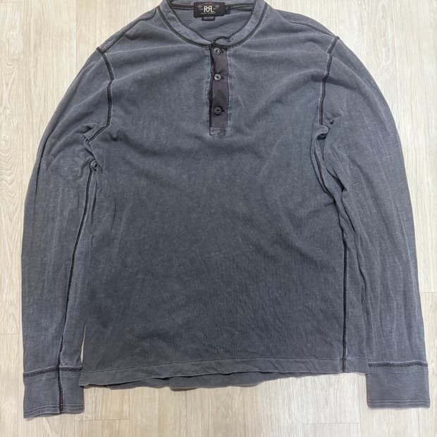 RRL 더블알엘 랄프로렌 헨리넥 롱슬리브 m