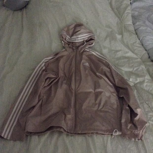 Adidas beige windbreaker