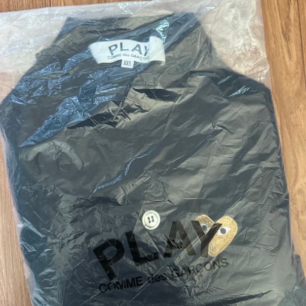 꼼데가르송 네이비 골드와펜 가디건 xxs