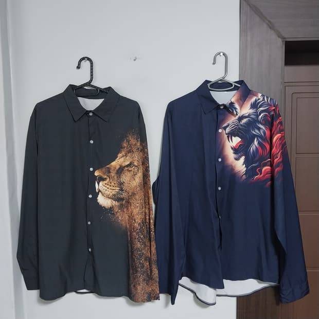 프린팅 셔츠 2벌 가격 남자 넉넉 100