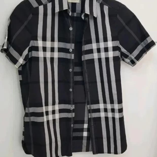 (정품)버버리 체크 반팔 셔츠 44-55