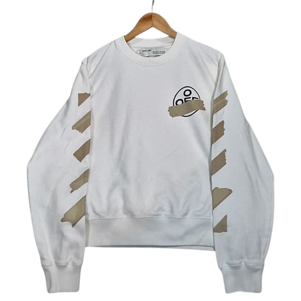 Off White 오프화이트 테이프 에로우 맨투맨