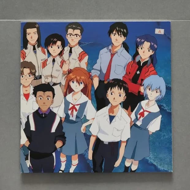 [F] 에반게리온 TV판 LD 최종화 전 출연자 일러스트