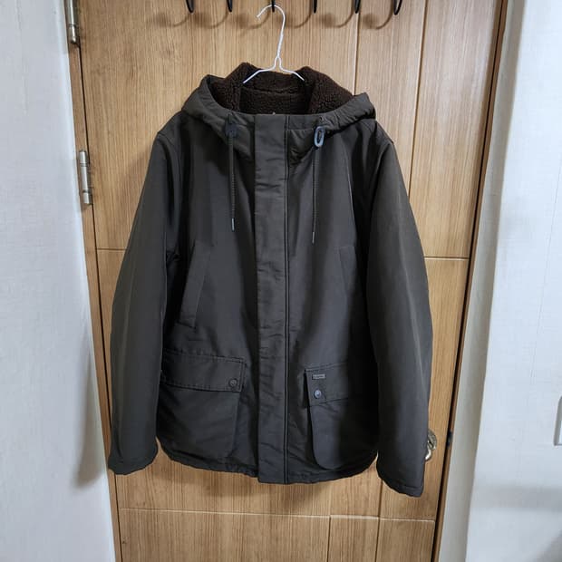 (M)빈폴맨 리버서블 뽀글이 후드 점퍼