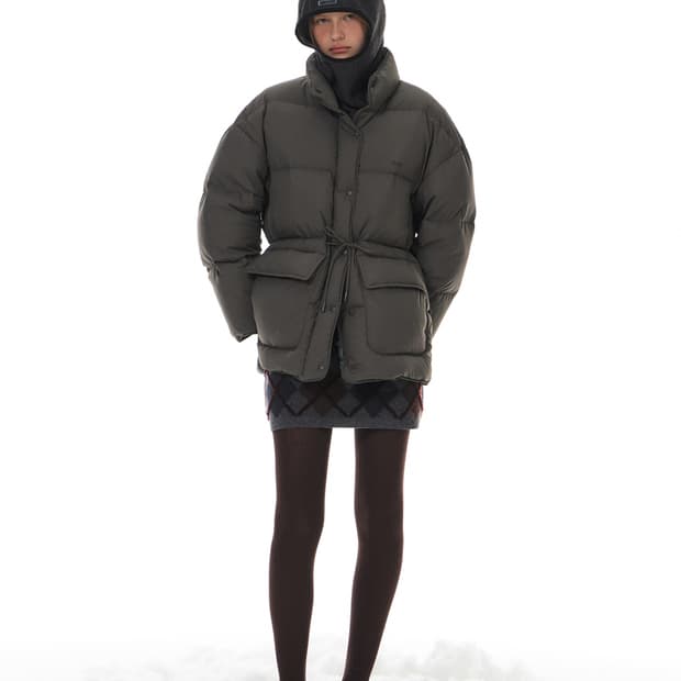 GROVE 코모도 덕다운 자켓 그레이