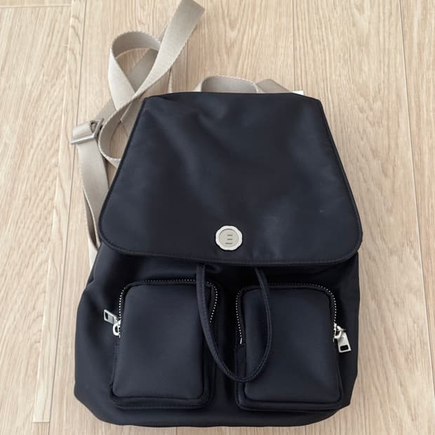 미닛뮤트 클로 백팩 믹스블랙