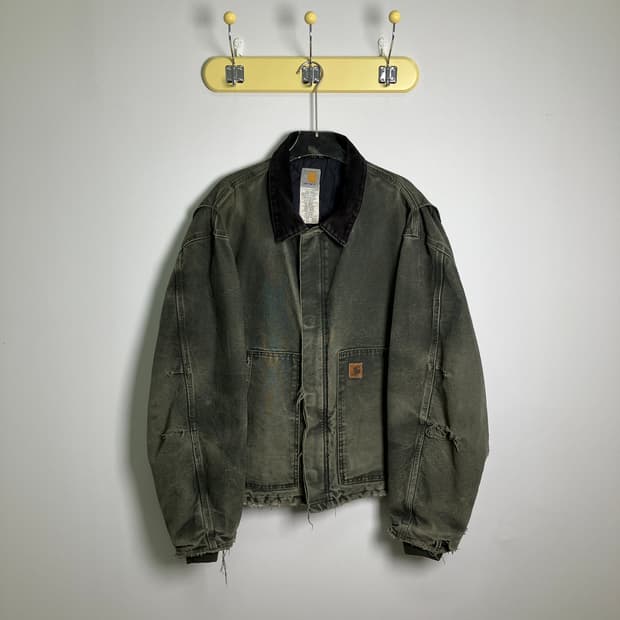 칼하트 J22 모스그린 덕 아크틱 자켓 2XL