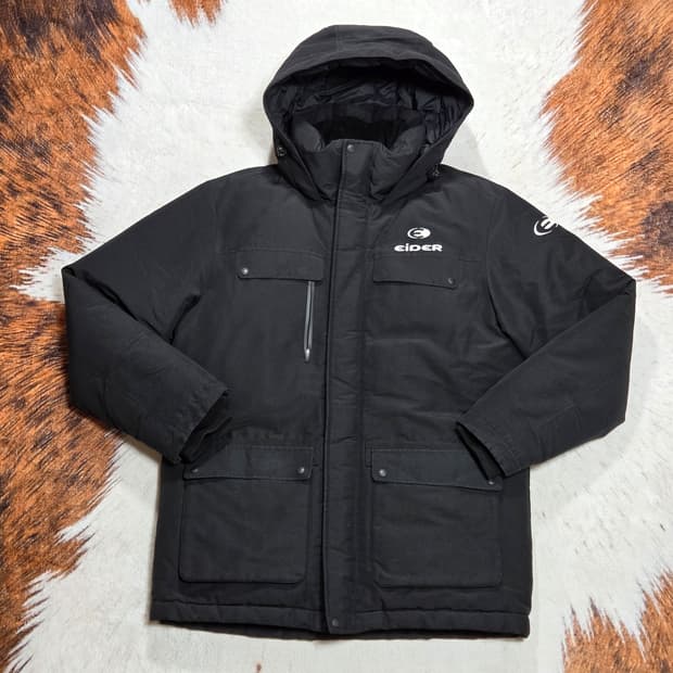 아이더 덕다운 사파리 블랙 패딩