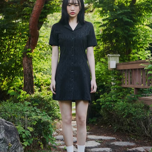 디어미 미니 원피스 블랙