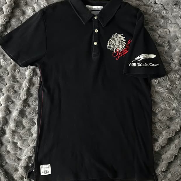 펑크 빈티지 카라 반팔티