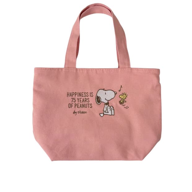 PEANUTS 75주년 런치 토트백 (스누피&우드스톡)