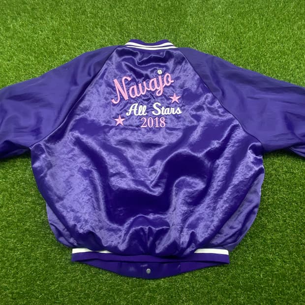 90s 미국빈티지 사틴 봄버자켓