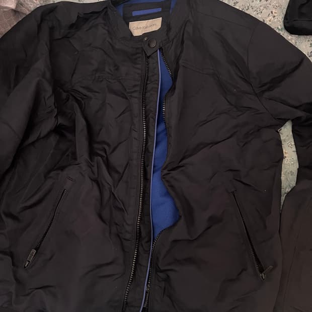 캘빈클라인 블루종 항공점퍼 자켓 navy