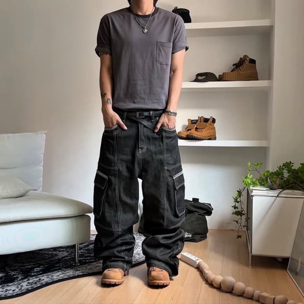 후디진호님 착용 메종미네드 팬츠