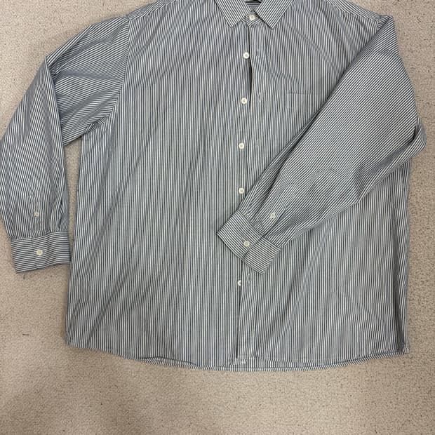 수아레 데일리 스트라이프 셔츠 네이비 XL