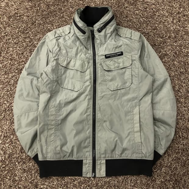 버커루 나일론 하이넥 바람막이 자켓