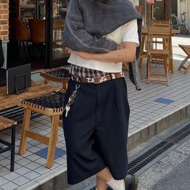 [Unisex] 느좋 카우헤어 송치털 벨트 레오파드 브라운