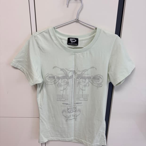 웰빙익스프레스 Flower Tattoo Tee Mint