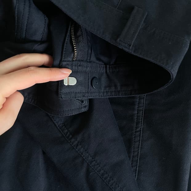 유니클로 커브드 팬츠 네이비 s