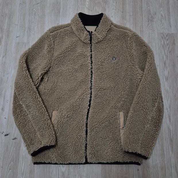 ELLE 엘르 남성 골프웨어 양털 뽀글이 후리스 자켓 L(100)